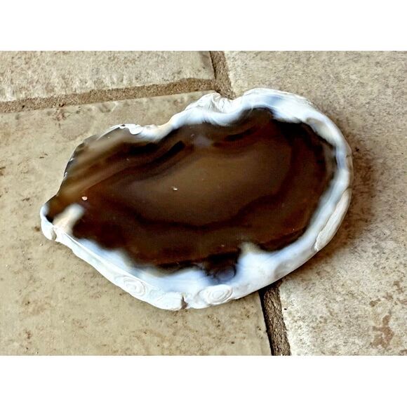 Geode Agate Slab Belt Buckle Large Fancy Western Vintage - Picture 4 of 6
